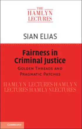Elias | Fairness in Criminal Justice | Buch | 978-1-108-47435-1 | www.sack.de