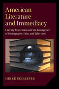 Schaefer |  American Literature and Immediacy | Buch |  Sack Fachmedien