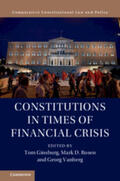 Ginsburg / Rosen / Vanberg |  Constitutions in Times of Financial Crisis | Buch |  Sack Fachmedien