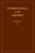 Greenwood / Lee |  International Law Reports: Volume 184 | Buch |  Sack Fachmedien