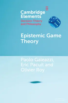 Galeazzi / Pacuit / Roy |  Epistemic Game Theory | Buch |  Sack Fachmedien