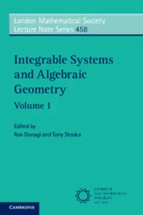 Donagi / Shaska |  Integrable Systems and Algebraic Geometry | Buch |  Sack Fachmedien