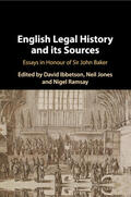 Ibbetson / Jones / Ramsay |  English Legal History and its Sources | Buch |  Sack Fachmedien