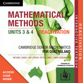Evans / Greenwood / Lipson | CSM QLD Mathematical Methods Units 3 & 4 Reactivation Card | Sonstiges | 978-1-108-73861-3 | sack.de
