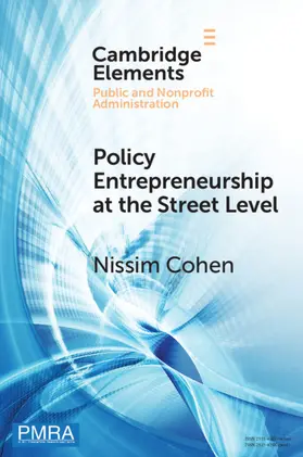 Cohen |  Policy Entrepreneurship at the Street Level | Buch |  Sack Fachmedien