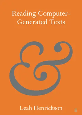 Henrickson | Reading Computer-Generated Texts | Buch | 978-1-108-82286-2 | sack.de