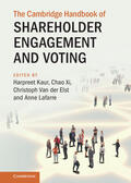 Van der Elst / Kaur / Xi |  The Cambridge Handbook of Shareholder Engagement and Voting | Buch |  Sack Fachmedien