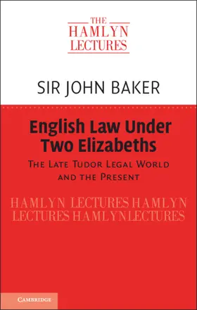 Baker |  English Law Under Two Elizabeths | Buch |  Sack Fachmedien