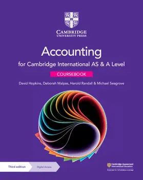 Hopkins / Malpas / Randall |  Cambridge International as & a Level Accounting Coursebook with Digital Access (2 Years) | Buch |  Sack Fachmedien