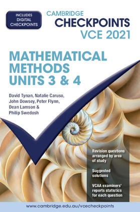 Tynan / Caruso / Dowsey | Cambridge Checkpoints VCE Mathematical Methods Units 3&4 2021 | Medienkombination | 978-1-108-90886-3 | sack.de