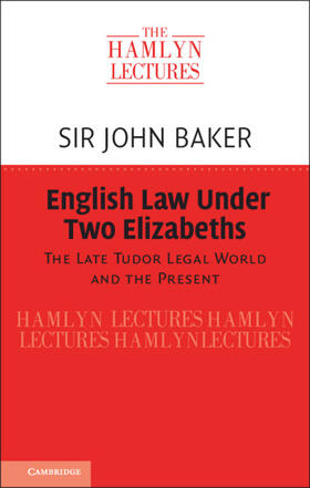 Baker | English Law Under Two Elizabeths | Buch | sack.de
