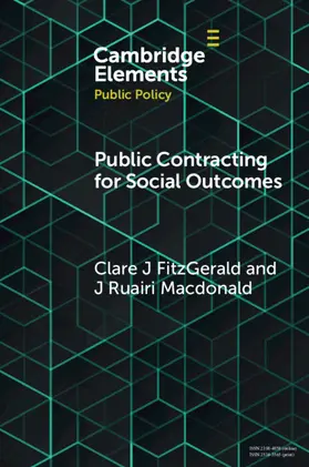FitzGerald / Macdonald |  Public Contracting for Social Outcomes | Buch |  Sack Fachmedien