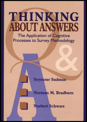 Sudman / Bradburn / Schwarz |  Thinking about Answers | Buch |  Sack Fachmedien