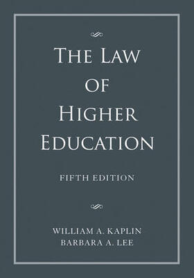 Kaplin / Lee |  The Law of Higher Education | Buch |  Sack Fachmedien