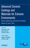 Zhu / Lin / Zhou |  Advanced Ceramic Coatings and Materials for Extreme Environments, Volume 32, Issue 3 | Buch |  Sack Fachmedien