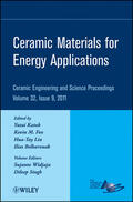 Katoh / Lin / Fox |  Ceramic Materials for Energy Applications, Volume 32, Issue 9 | Buch |  Sack Fachmedien