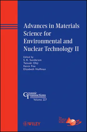Sundaram / Ohji / Fox |  Advances in Materials Science for Environmental and Nuclear Technology II | Buch |  Sack Fachmedien