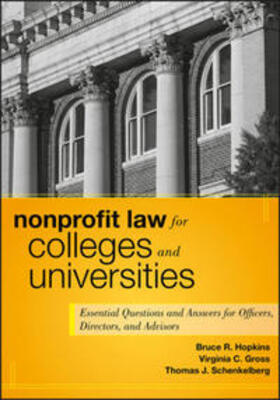 Hopkins / Gross / Schenkelberg | Nonprofit Law for Colleges and Universities | E-Book | sack.de