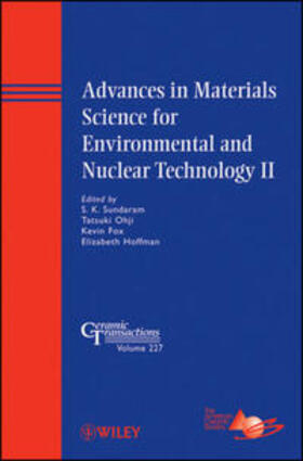Sundaram / Ohji / Fox | Advances in Materials Science for Environmental and Nuclear Technology II | E-Book | sack.de