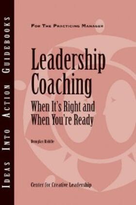 Center for Creative Leadership (CCL) / Riddle | Leadership Coaching | E-Book | sack.de