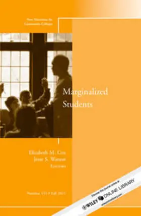 Cox / Watson |  Marginalized Students | eBook | Sack Fachmedien