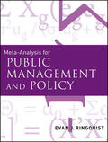 Ringquist |  Meta-Analysis for Public Management and Policy | Buch |  Sack Fachmedien