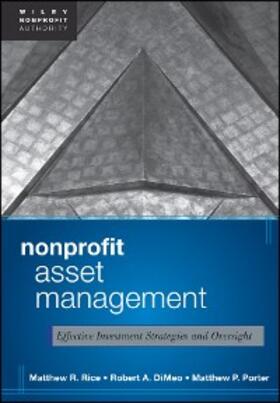 Rice / DiMeo / Porter | Nonprofit Asset Management | E-Book | sack.de