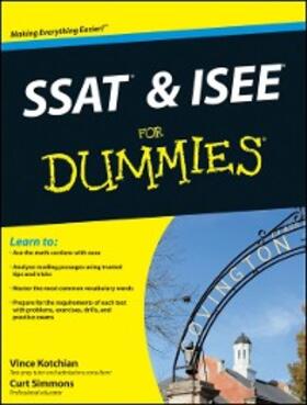 Kotchian / Simmons | SSAT and ISEE For Dummies | E-Book | sack.de