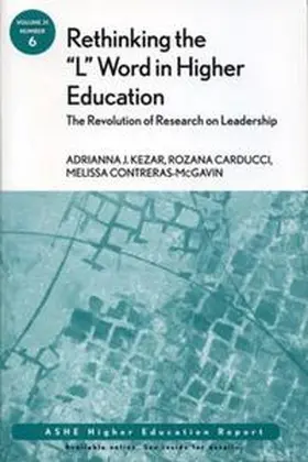 Kezar / Carducci / Contreras-McGavin |  Rethinking the "L" Word in Higher Education | eBook | Sack Fachmedien