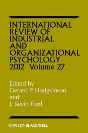 Hodgkinson / Ford | International Review of Industrial and Organizational Psychology | E-Book | sack.de