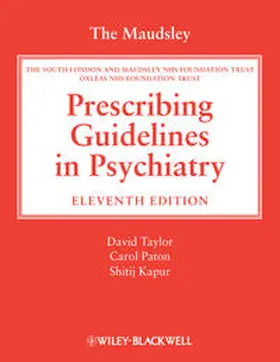 Taylor / Paton / Kapur |  The Maudsley Prescribing Guidelines in Psychiatry | eBook | Sack Fachmedien