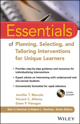Mascolo / Alfonso / Flanagan |  Essentials of Planning, Selecting, and Tailoring Interventions for Unique Learners | Buch |  Sack Fachmedien