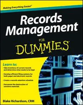 Richardson / Blake Richardson | Records Management For Dummies | E-Book | www.sack.de