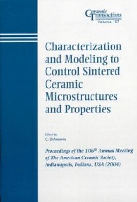 DiAntonio | Characterization and Modeling to Control Sintered Ceramic Microstructures and Properties | E-Book | sack.de