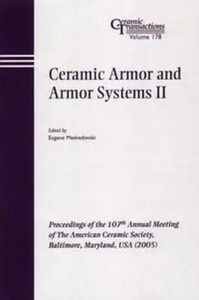 Medvedovski |  Ceramic Armor and Armor Systems II | eBook | Sack Fachmedien