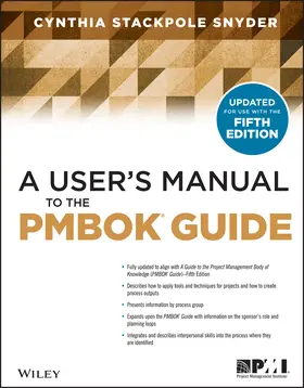 Stackpole | A User's Manual to the PMBOK Guide | Buch | 978-1-118-43107-8 | www.sack.de