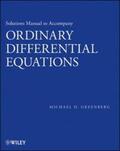 Greenberg |  Solutions Manual to accompany Ordinary Differential Equations | eBook | Sack Fachmedien