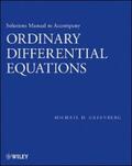 Greenberg |  Solutions Manual to accompany Ordinary Differential Equations | eBook | Sack Fachmedien