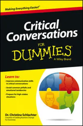 Schlachter | Critical Conversations For Dummies | E-Book | www.sack.de