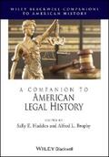 Hadden / Brophy |  A Companion to American Legal History | eBook | Sack Fachmedien