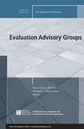Roholt / Baizerman |  Evaluation Advisory Groups | eBook | Sack Fachmedien