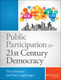Nabatchi / Leighninger |  Public Participation for 21st Century Democracy | Buch |  Sack Fachmedien