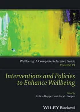 Huppert / Cooper |  Wellbeing: A Complete Reference Guide, Interventions and Policies to Enhance Wellbeing | eBook | Sack Fachmedien