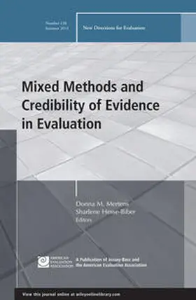 Mertens / Hesse-Biber |  Mixed Methods and Credibility of Evidence in Evaluation | eBook | Sack Fachmedien