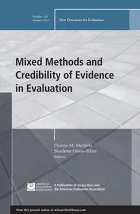 Mertens / Hesse-Biber |  Mixed Methods and Credibility of Evidence in Evaluation | eBook | Sack Fachmedien