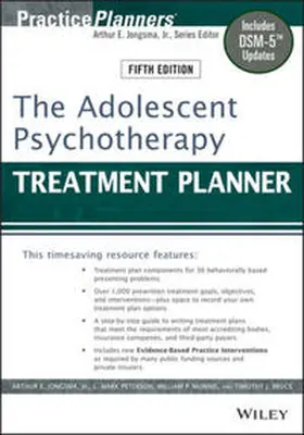 Jongsma / Berghuis / Peterson |  The Adolescent Psychotherapy Treatment Planner | eBook | Sack Fachmedien