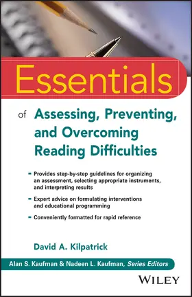 Kilpatrick / Kaufman |  Essentials of Assessing, Preventing, and Overcoming Reading Difficulties | Buch |  Sack Fachmedien