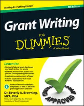 Browning |  Grant Writing For Dummies | eBook | Sack Fachmedien