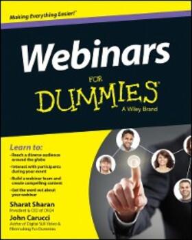 Sharan / Carucci | Webinars For Dummies | E-Book | sack.de