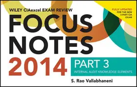 Vallabhaneni |  Wiley CIAexcel Exam Review 2014 Focus Notes | Buch |  Sack Fachmedien